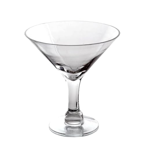 Vase de table avec pied DRW en verre transparent de 26 cm