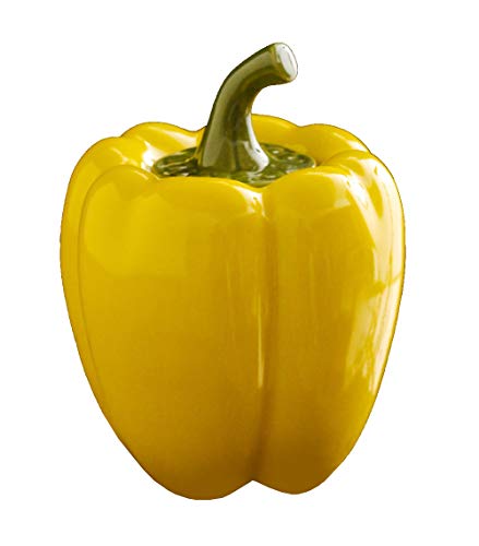 Mathew O Ceramic Bell Pepper Shape Sealed Moisture-Proof Storage Jar,Candy