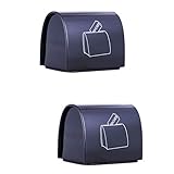 Razor Blade Disposal Case - Safe Storage Bank for Used Razor Blades, 2 Pcs, Black
