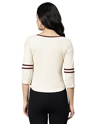 Image of OM SAI LATEST CREATION Women's New 3D Printed Lycra 3 /4 Sleeve Regular Fit Office wear,Casual wear Western Top