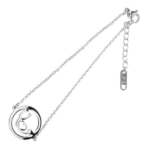 DOITOOL Pulsera de Mujer de Plata Diseño de Estetoscopio, Ajustable y Resistente al Desgaste, Adecuado para Enfermeras Vida Diaria y Fiestas