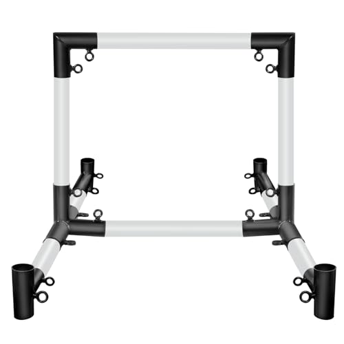 Aoneky 1 3/8'' Archery Backstop Frame Corner Fitting - Archery Backstop Stand Kit - Fit 1'' EMT - Poles not Included