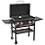 Blackstone 1883 Gas Hood & Side Shelves Heavy Duty Flat Top Griddle Grill Station for Kitchen, Camping, Outdoor, Tailgating, Countertop 28 inch Black