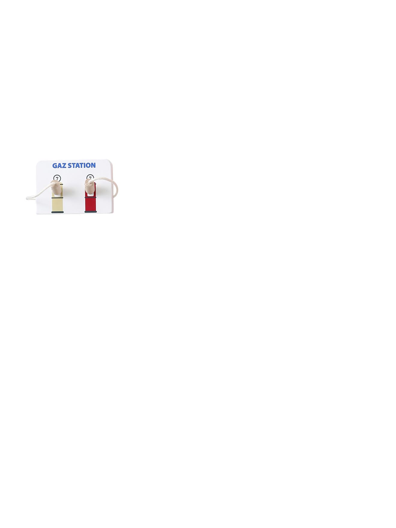 VERTBAUDET Garage 3 Niveaux avec looping en Bois FSC® Rouge TU