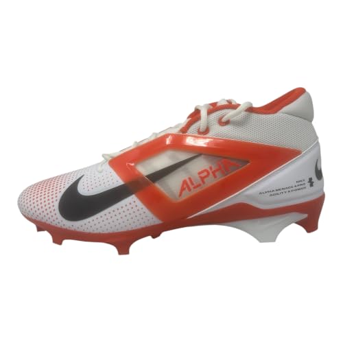 Image of Nike Alpha Menace 4 Elite Football Cleats (FD7036-600, University Red /Team Red /Black /White)