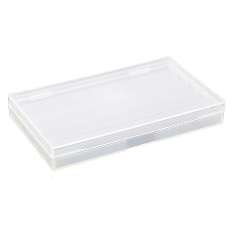 PZRT Milling Cutter Tap Drill Storage Box 16x100mm Square Flip Storage Case with 5 Dividers Engraving Knife Hardware Tools without Plastic Packaging Box Classifiable Small Items Cover
