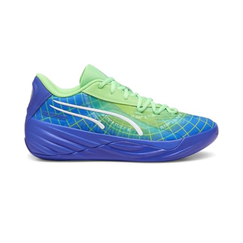PUMA Mens All-Pro Nitro Marcus S Basketball Sneakers Shoes - Blue, Green