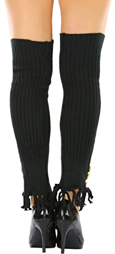 Image of ToBeInStyle Women's Long Over The Knee Leg Warmers Bright Thigh High