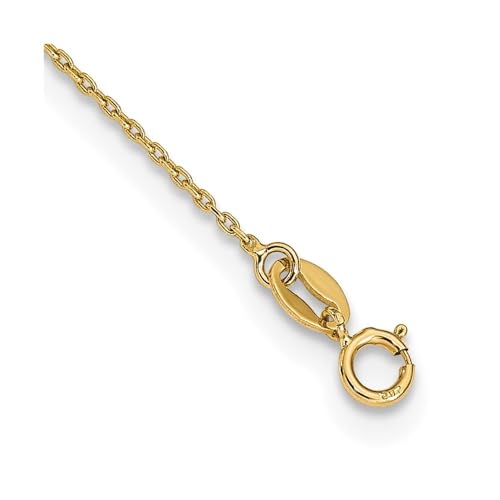 14K Tri-Color Gold Sideways Cross Beaded Rosary Style 18 inch Necklace3