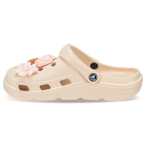 Image of PIMIO Garden Clogs for Women and Men,Slip On Work Shoes with Arch Support,Womens Mens Quick-Dry Water Shoes Casual Sandals,Comfortable Slippers