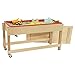 Wood Designs Sand and Water Sensory Play Table, Drainable Plastic Tub with Lid, Sturdy Birch Plywood Built for Kids, Daycare, Classroom 46