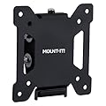 Mount-It! Tilting TV Wall Mount Bracket for Small TV and Computer Monitors, Low-Profile Design with Quick Release Function, Fits 24, 27, 30 and 32 Inch Screens Up to VESA 100, 44 Lbs Capacity, Black