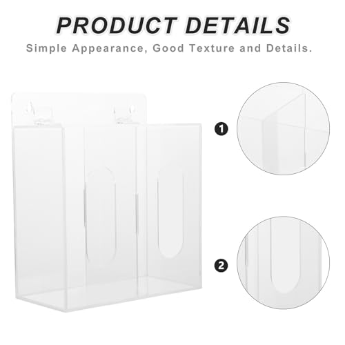 Boîte acrylique murale double compartiment pour optimiser l'espace de bureau