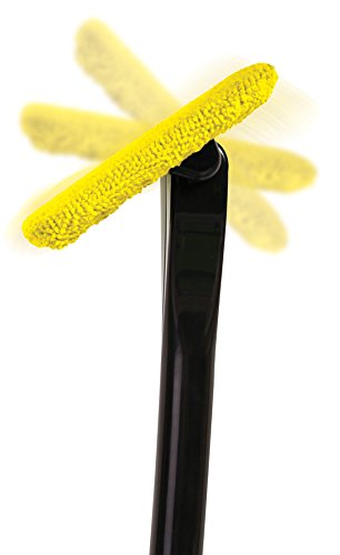 Ideas In Life Auto Glass Cleaner Wiper Cars Vehicles Windshields Microfiber Clean - Long Handle Cleaner, 2 Wipes, Hand Cloth, Storage Pouch