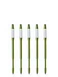 SUStee Watering Indicator for plants (Set of 5) - Smart Watering for All Plants, Works in All Soils | Minimalistic Design, Easy-to-Use, No Batteries | 100% Made in Japan (Green, Medium)