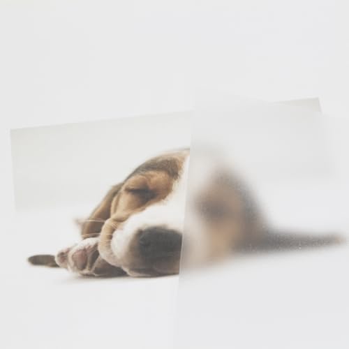 Image of A4 PVC Flexible Plastic Sheets, 10Pcs 0.3mm Thick A4 Size, Transparent DIY Crafts Film (Semi Transparent)