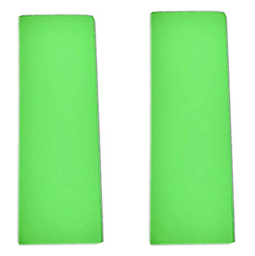 Aibote 1 Pair Luminous Knife Handle Scales Slabs Handles Material Knives Custom EDC DIY Tools for Blanks Blades Jewelry Making (Green Luminous, 137X40X7MM)