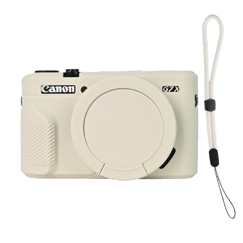 Funda de silicona para cámara G7X Mark II color beige miniatura 1