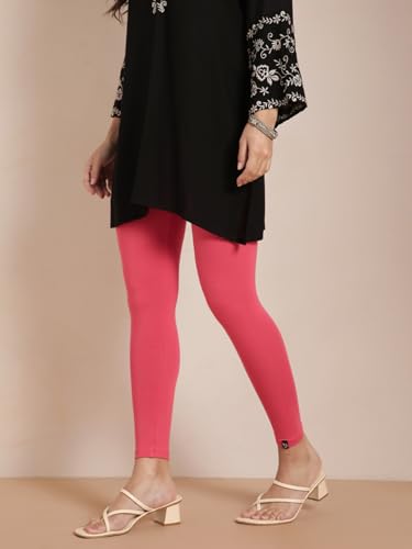Image of TWIN BIRDS Women Viscose Ankle Leggings | Stretchable Kurti Wear Bottom