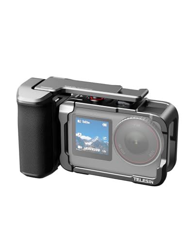 TELESIN DJI Osmo Action 6 p ObvLbg A~P[WLbg Xg[gBep cBe یt[ ڑ\ Or B_ Cg }CNȂ 1/4C`lWER[hV[EXgbvt DJI Osmo