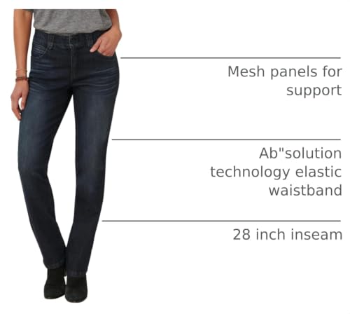 Image of Democracy Women's Petite Ab Solution Straight Leg Jean