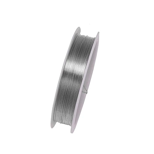 Filo resistente al calore ad alta temperatura 0,4 mm in nicromo per uso generico, filo di supporto per lavori artigianali, lunghezza 50 m
