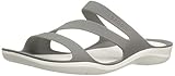 Synthetic Crocs Damen Swiftwater Sandal , Grau (Smoke/White 06x), 38/39 EU