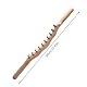 HOVCEH Ganzkörper Scraping Stick, Holz Scraping Stick Muskel, Massage Stick, Massageroller Holz 20 Perlen für Rücken, Bauch, Schulter,Fuß Hand Massagegerät, Muskelentspannungswerkzeug