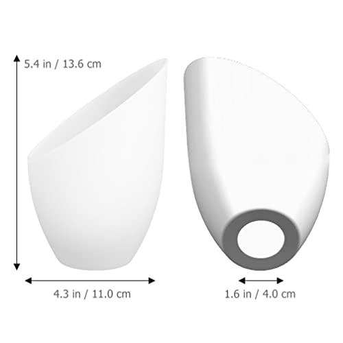 Image of 5pcs Plastic Lamp Shade White Horseshoe Lampshade Replacement Decorative Table Lamp Shade Clip On Bulb Pendant Ceiling Light For Floor Wall