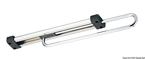 OSCULATI Slitta INOX robuste coulissement fluide embouts plast