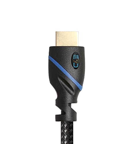 Image of C & E Gold-Plated MESH High-Speed HDMI Cable with ARC (6 Feet) -PACK OF-2 Supports Ethernet 1.4V, 3D, 4K video,1080P, (BLUE /RED)