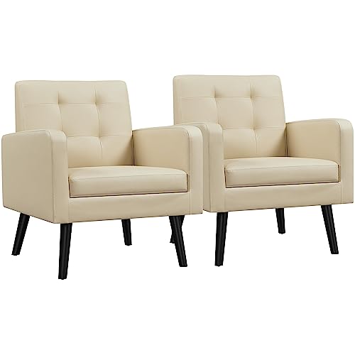 Sillón Plegable PU Leather Beige