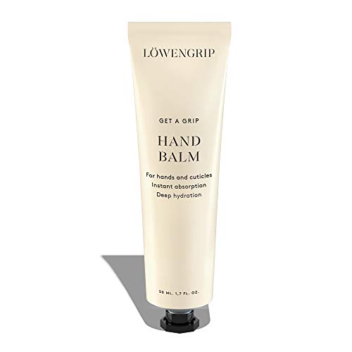 Löwengrip Get A Grip Hand Balm - Almond Oil & Shea Nut. Rehydrates, Softens Hands & Cuticles. Fast, Quick Absorption. Sweden's Fastest Growing Beauty Brand. All Skin Types + Sensitive Skin - 50 ml