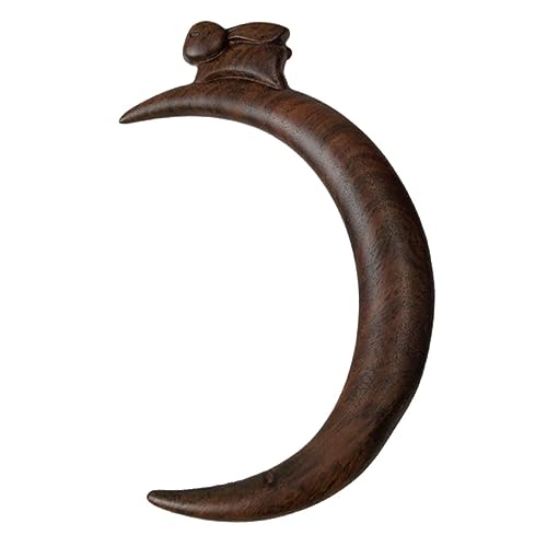 VICASKY Moon Hair Fork Lightweight Hair Stick with Moon Shape Rabbit Charm Traditional Hairpin for Stylish Bun for Any Occasion