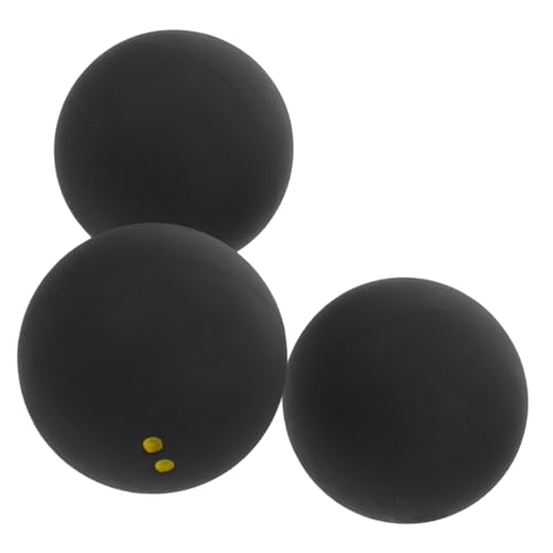 HOLIDYOYO 3個 スカッシュ ラケット ボール エラスティック スカッシュ ボール ラバー トレーニング スカ