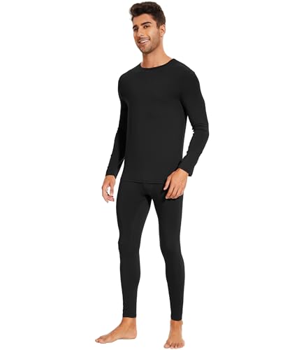 WiWi Thermal Underwear for Men Bamboo Viscose Long Johns Set Soft Warm Base Layer Lightweight Top and Bottom Sets S-XXL4