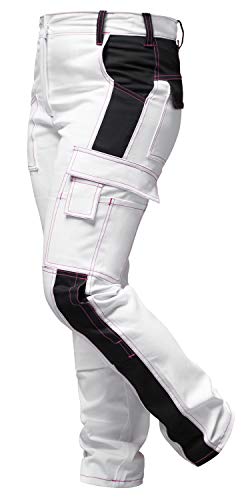 strongAnt Damen Arbeitshose komplett Stretch für Frauen Bundhose mit Kniepolstertaschen