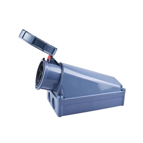 IP67 �H�Ɨp�v���O�ƃ\�P�b�g 63A 125A 3P/4P/5P PA66 �Ǌ|���\�P�b�g�p�l���}�E���g�J�v���[ 220V 250V 380V 415V(Wall socket 125A 5P)