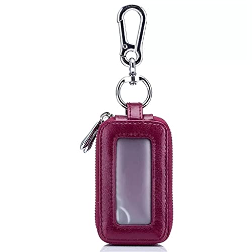 Étui à clés en cuir homme zippé porte-clés grande capacité sacoche et poche