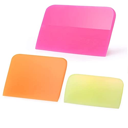 DuzLink Raclette PPF en caoutchouc de silicone souple, 3 pièces anti-rayures avec revêtement en TPU, pour installation de film de protection de peinture de voiture, essuie-glace Cover