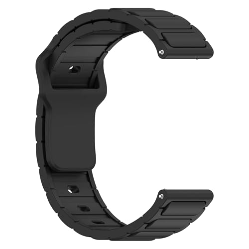 Image of ACM Watch Strap Silicone Belt 22mm compatible with Universal 22mm Size Replacement Strap Smartwatch Sports Button Closure Band