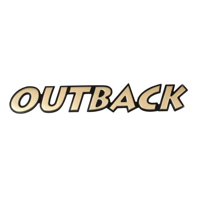 Image of Subaru 2000-2003 Outback Emblem Badge Trunk Lid Nameplate NEW 93073AE420 Genuine OEM