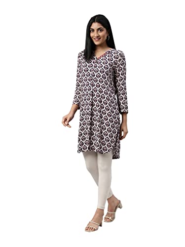 Image of GO COLORS Soft Cotton Stretch Ankle Length Leggings for Women | Breathable