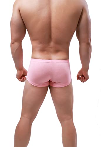 iKingsky Men's Cotton Bulge Boxer Briefs Sexy Pouch Shorts Stretch Low Rise Under Panties for Men4