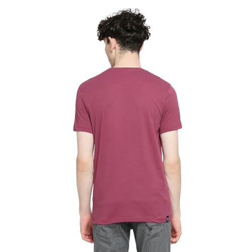 Image of Being Human Purple Regular Fit Men's Short Sleeves T-Shirt Clothing