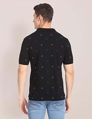 Image of U.S. Polo ASSN. Printed Slim Fit Polo T Shirts for Men - 100% Cotton, Half Sleeves Mens Tshirt