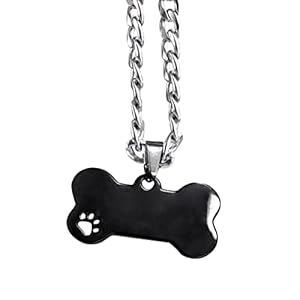 [Njdkadey] Dog Bone Thick Chain Necklace Clavicle Chain Fashion Jewelry Simple Pendant Necklace Women Hip Hop Neck Chain Punk Choker Necklace for Women Men