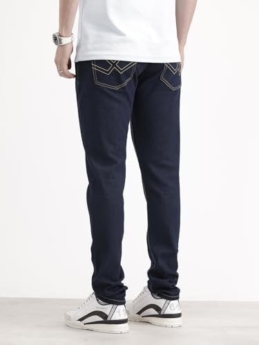 Image of WROGN Men's Cotton Stretch Jeans | Slim Tapered Fit