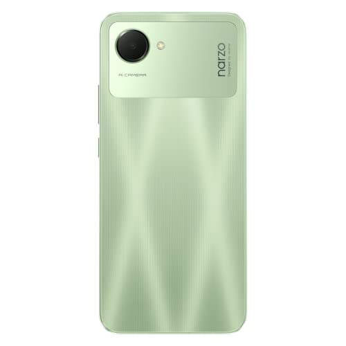realme Narzo 50i Prime – 6,5" helskärm, 5000 mAh, mintgrön