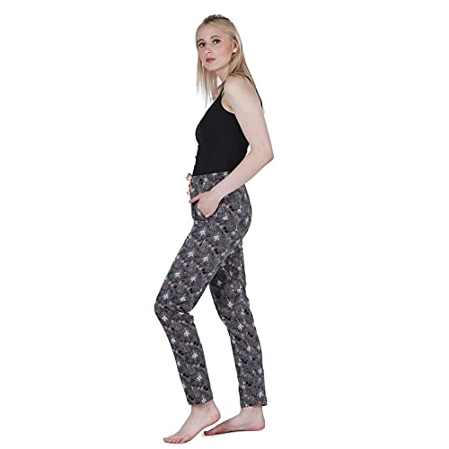 Image of Women's Cotton Printed Night Pyjama with Two Pockets